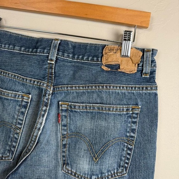Vintage 2000s Levi Strauss 527 Bootcut‎ Blue Denim Jeans size 32x26 - Picture 4 of 8